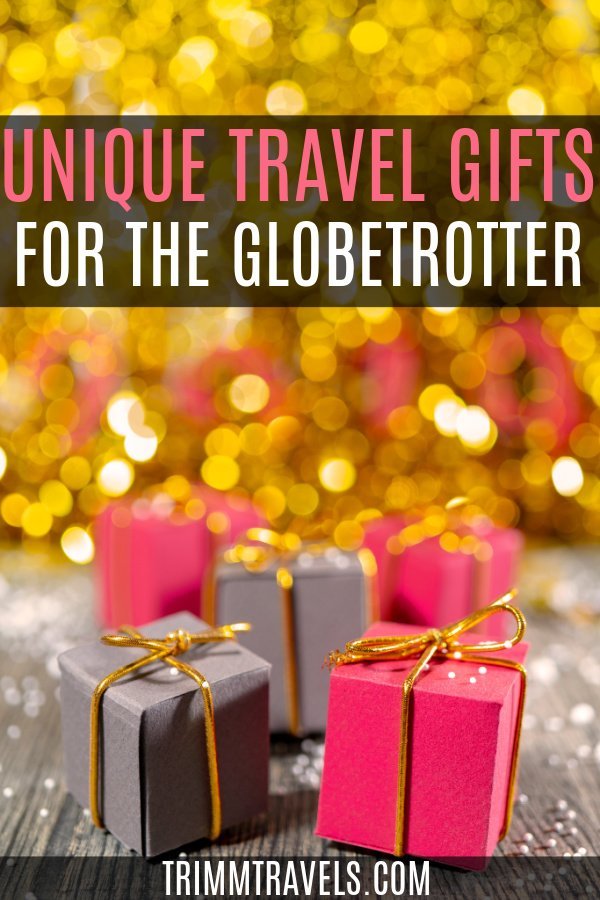 Thinking of the perfect gift year after year is quite difficult. This list of unique travel gifts will help solve that problem while delighting your traveler at the same time! If you are more of a traditionalist, there are classic choices along with gift card options too. #unique #travel #gifts #holiday #giftguide #christmas #presents #globetrotter