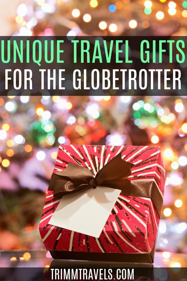 Thinking of the perfect gift year after year is quite difficult. This list of unique travel gifts will help solve that problem while delighting your traveler at the same time! If you are more of a traditionalist, there are classic choices along with gift card options too. #unique #travel #gifts #holiday #giftguide #christmas #presents #globetrotter